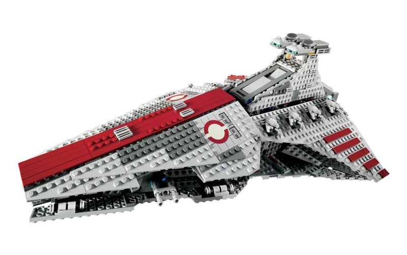 HUGE 2009 STAR WARS LEGO SET #8039 REPUBLIC ATTACK CRUISER - 5 MINIFIGURES! Carousel 13