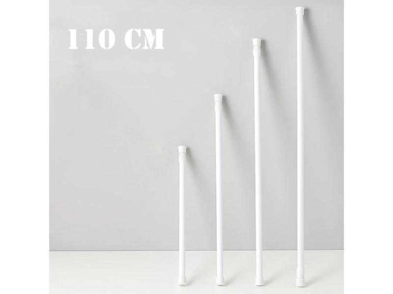 30-110CM Multi Purpose Spring Loaded Extendable Telescopic Curtain Pole Tension Carousel 2