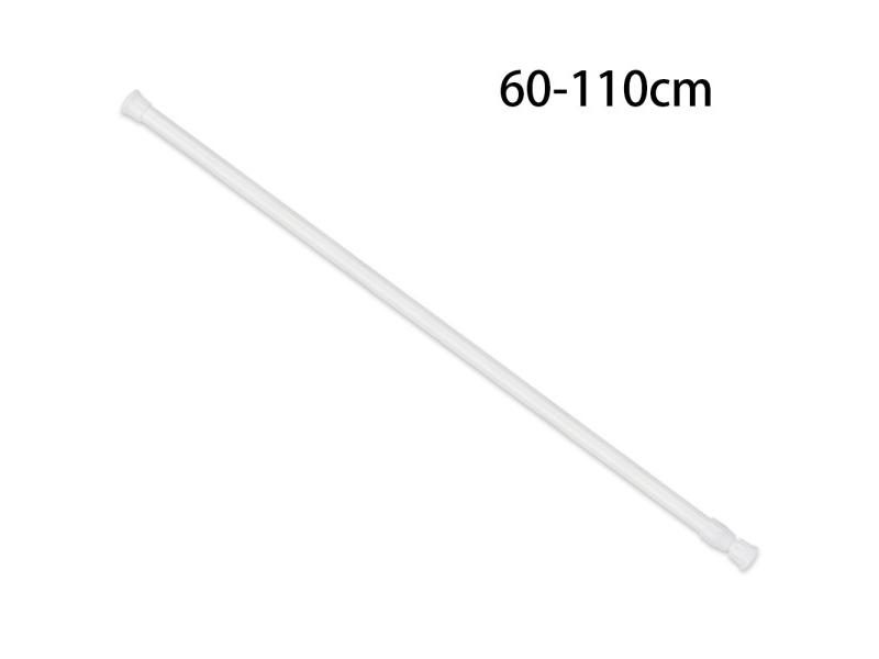 30-110CM Spring Loaded Telescopic Curtain Pole Net Rods Carousel 1