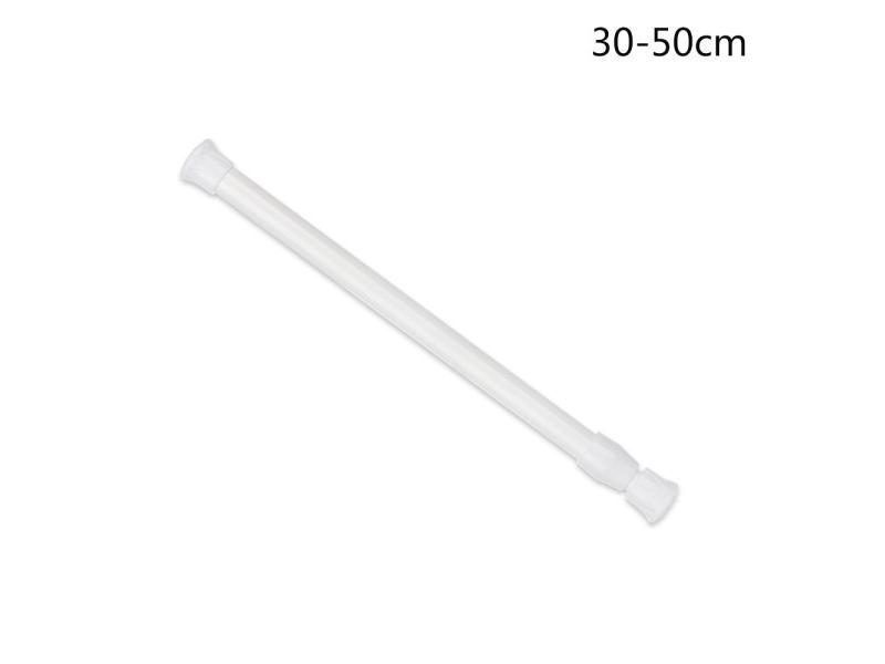 Multi Purpose Curtain Wardrobe Telescopic Rod Net Voile Tension Rail Pole Carousel 1