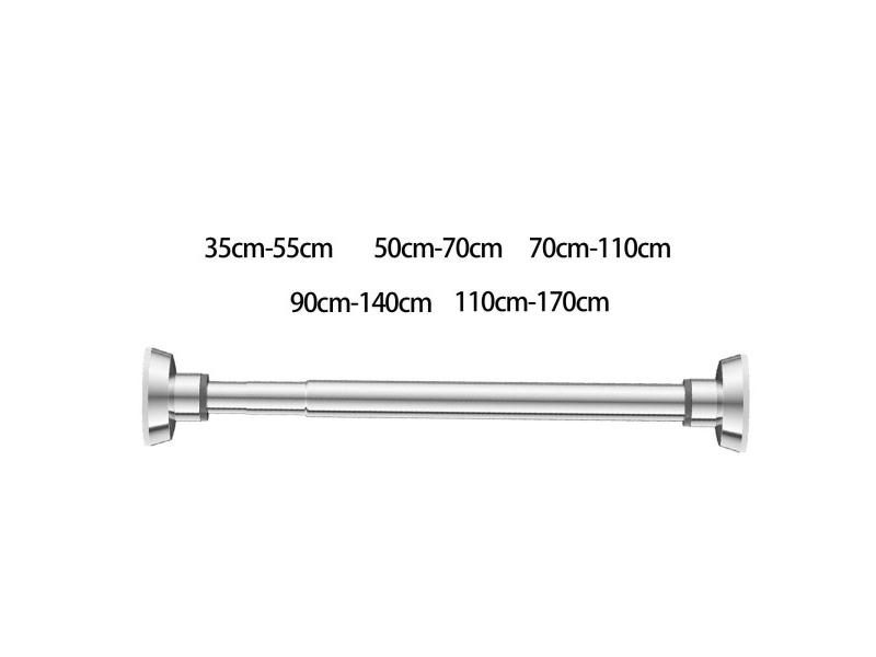 Clothes Rod Shower Curtain Rod Adjustable Length Adjustable Closet Rod For Carousel 1
