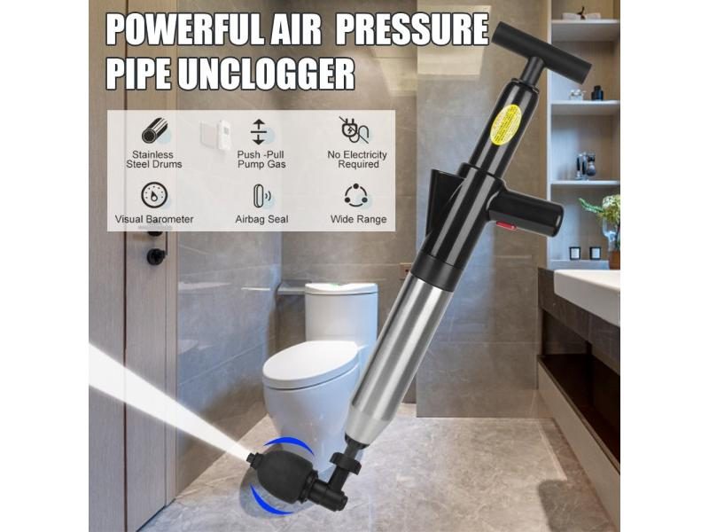 High Pressure Drain Plunger Sewer Pipe Unblocker Air Drain Blaster Carousel 1