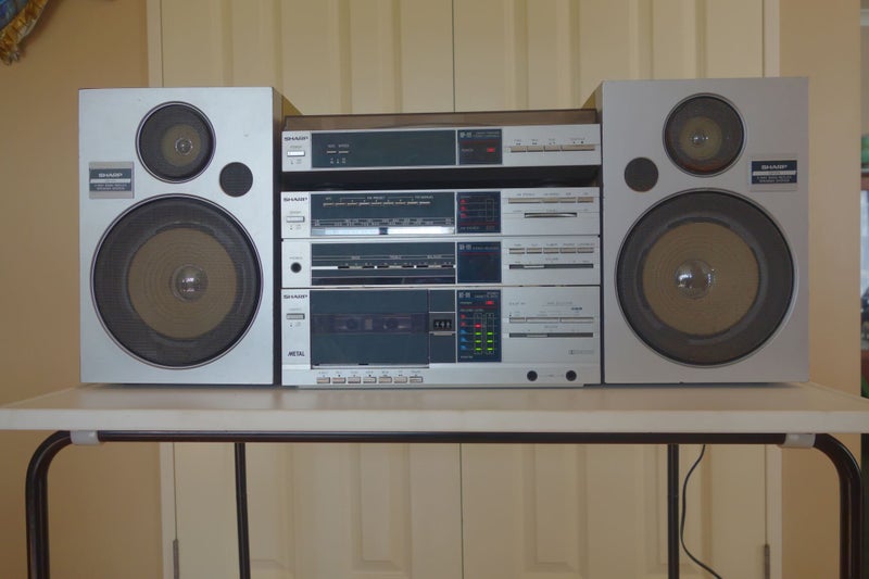 SHARP Stereo Cassette Deck / Receiver / Record Player / Amplifier System Carousel 1