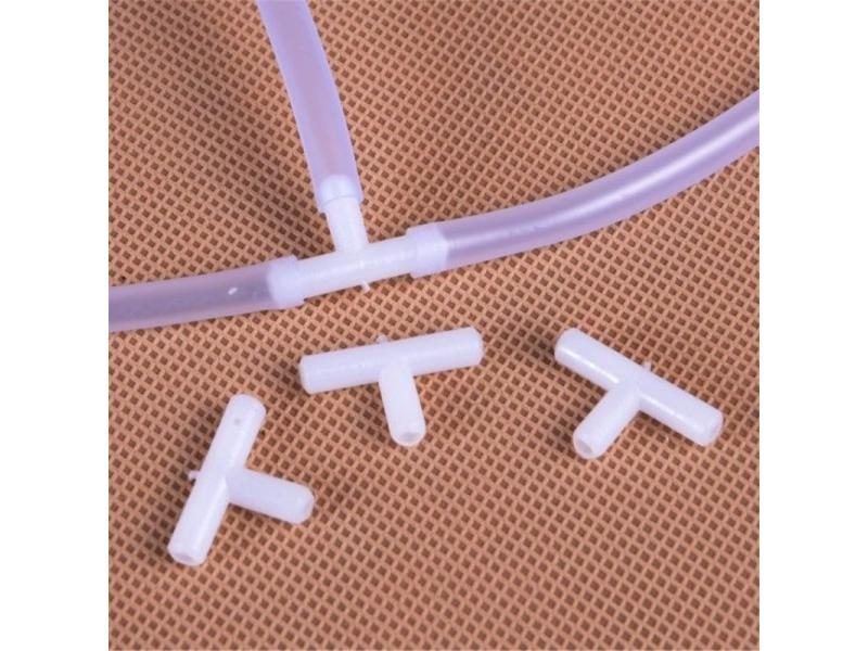 4mm Plastic T Shape Tee 3 Way Hose Joints For Aquarium Carousel 2