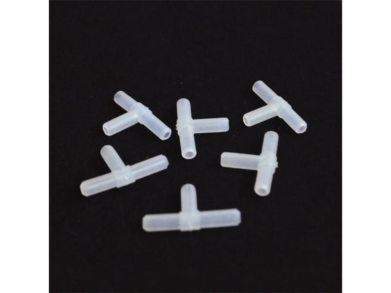 4mm Plastic T Shape Tee 3 Way Hose Joints For Aquarium Carousel 1