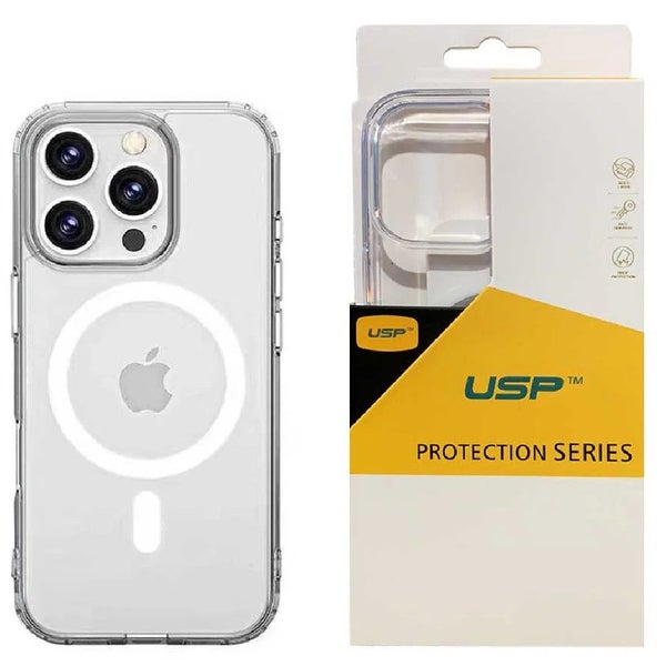 USP Apple iPhone 16 Pro Max (6.9') Clear Rock Shockproof Case with MagSafe - ... Carousel 1