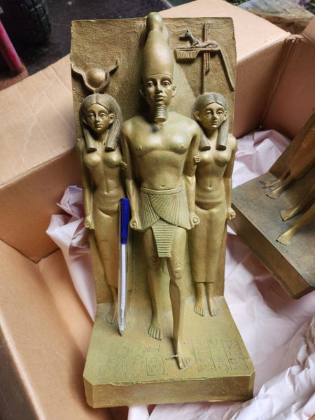 Egyptian book ends. Carousel 1