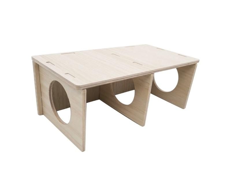 Durable Hamster House Solid Wood Funny Rest House Toy Carousel 1