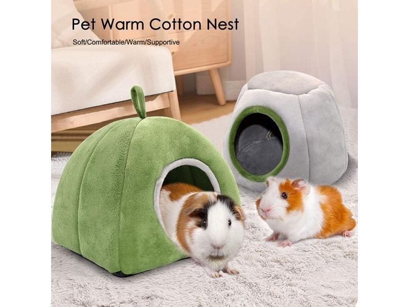 Hamster House Guinea Pig Cage Winter Warm Pet Bed For Rodents Carousel 2