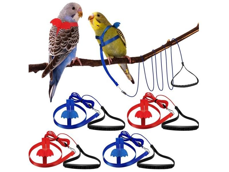 Adjustable Parrot Bird Harness Leash Anti-bite Training Harness For Parrots Carousel 2