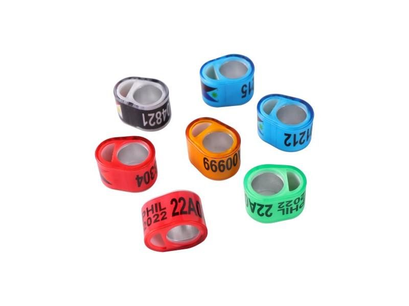PHIL / Multicolor Pigeon Foot Ring ID 8mm Quality Durable Bird Ring Racing Carousel 2