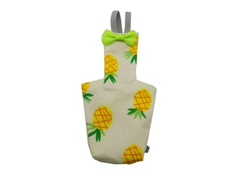 Parrot Diaper With Bowtie Cute Colorful Fruit Floral Cockatiel Pigeons Small Carousel 1