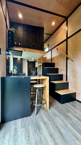 Tiny Home On Wheels Double Loft ‘August’ With Black, Japanese Inspired Interior! Carousel 2