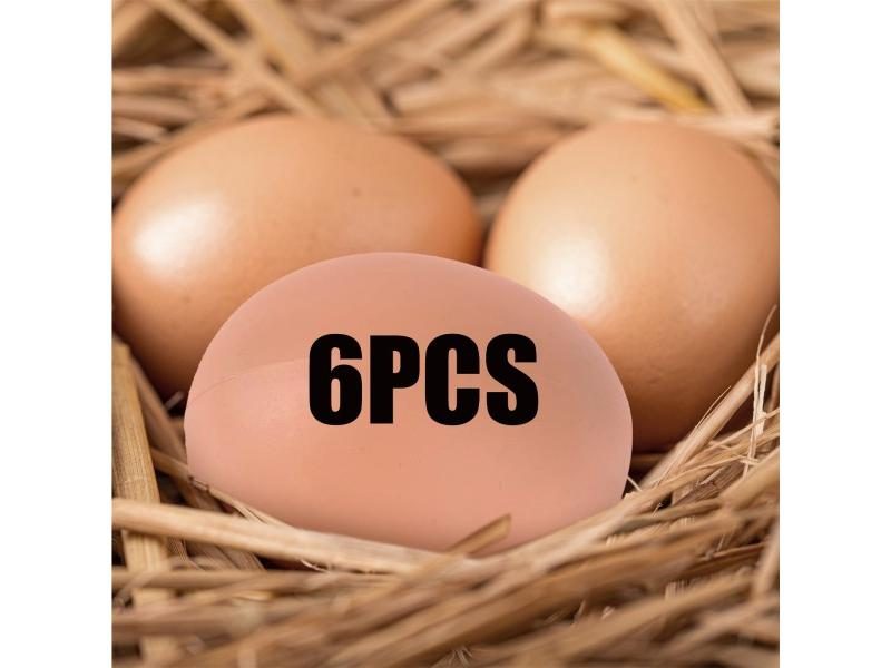 6/12Pcs Plastic Eggs Chicken House Small Fake Eggs Farm Animal Supplies Cages Carousel 1