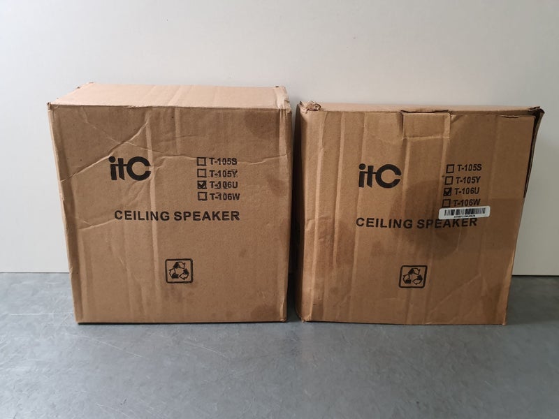 $1 RES - ITC T-106U Ceiling Speakers (Pair) Carousel 2