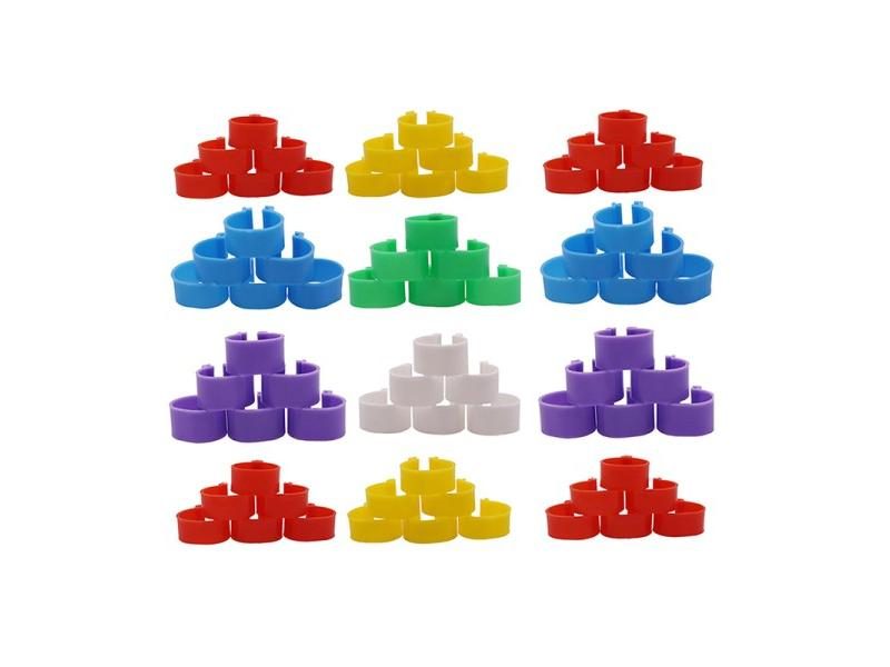 100 Pcs No Words Poultry Foot Ring Bird Pigeon Chicken Signage 16mm Inner Carousel 2