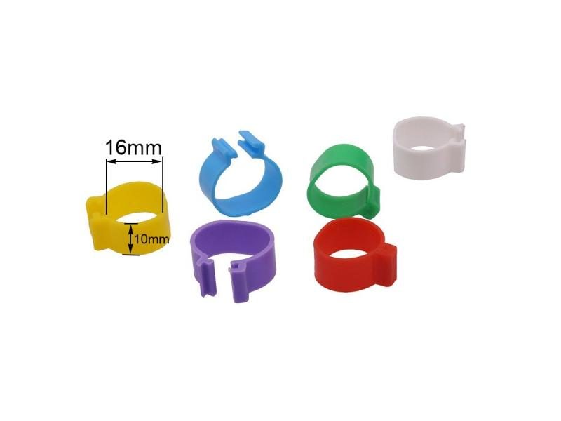100 Pcs No Words Poultry Foot Ring Bird Pigeon Chicken Signage 16mm Inner Carousel 1