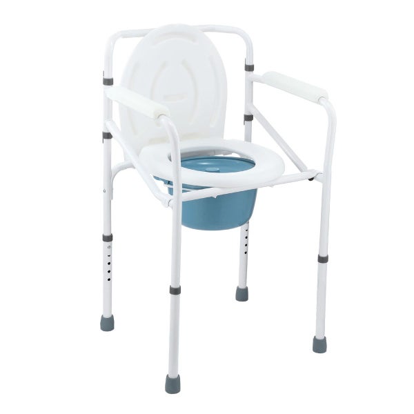 Toilet Shower Commode Chair Bathroom Bedside Adjustable Seating Carousel 12