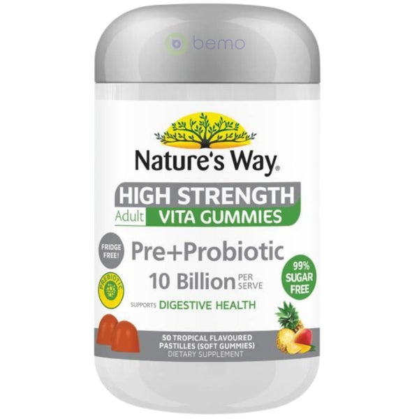Nature's Way, Adult Vita Gummies High Strength Pre + Probiotic, 50's Carousel 1