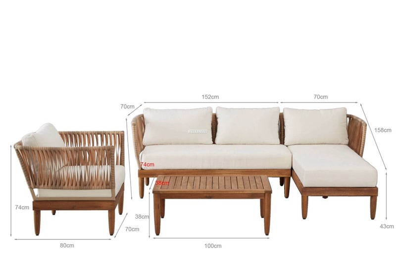 ELISE Sectional Outdoor Lounge Wicker Sofa Set62934713700353111