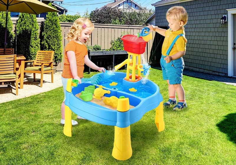 Outdoor Sand and Water Table Play Set Beach Sandpit Toy Carousel 1