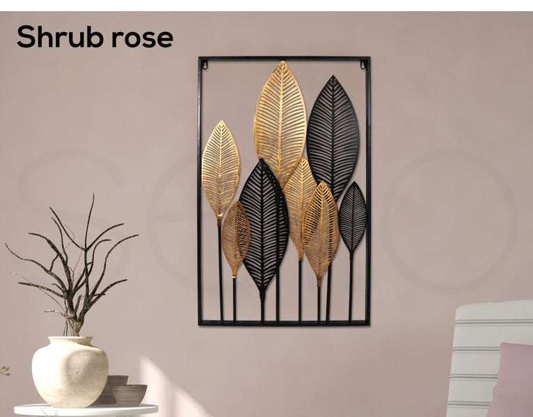 Large Metal Wall Art Leaf Tree Of Life Hanging Home Decor Sculpture Garden Carousel 2
