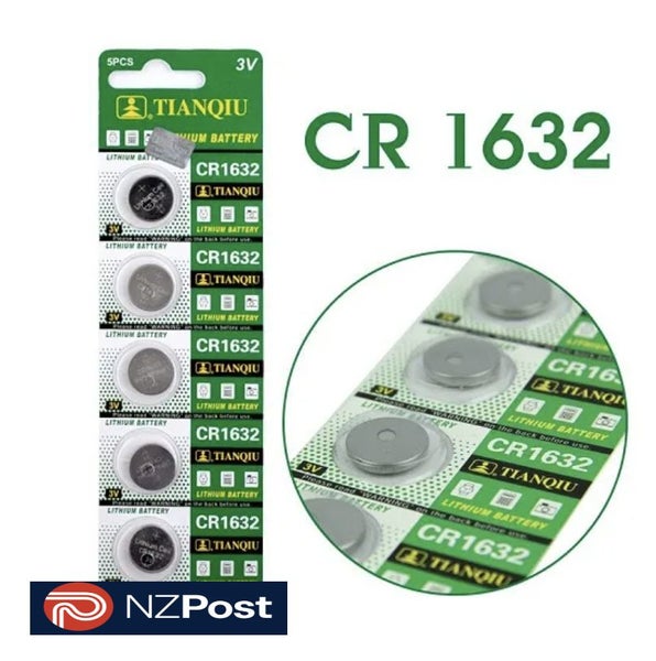 CR1632 Battery Lithium Cell Button Batteries x5 Carousel 1