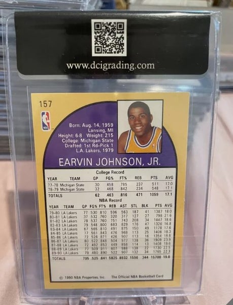 1990-91 NBA Hoops Magic Johnson Most Valuable Player DCI 9 Carousel 2