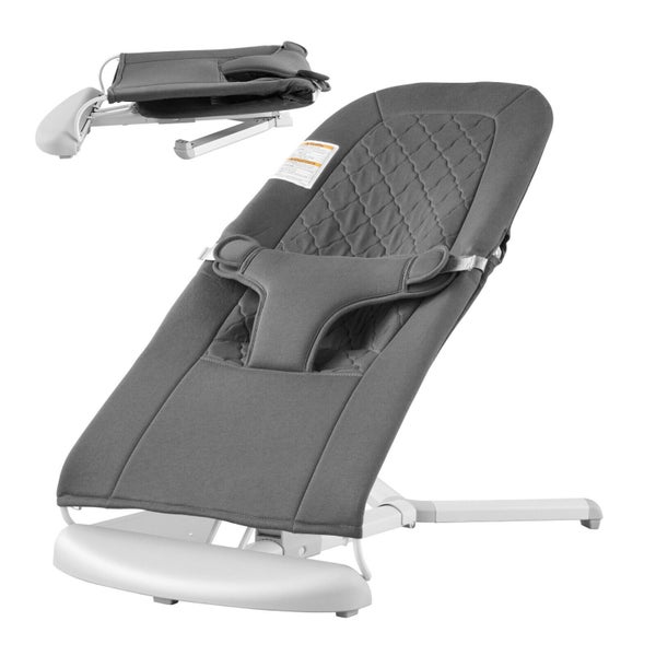 Baby Bouncer Folding Bouncer Seat Chair for Babies with 2 Reclining Angles Carousel 1