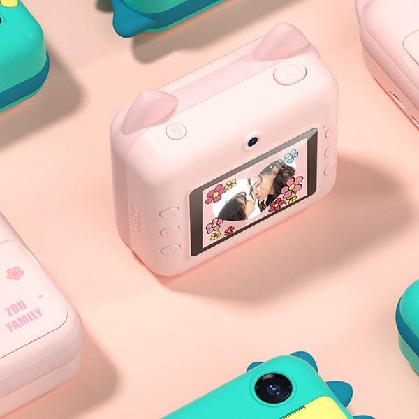 P1 32Gb Children Instant Camera 1200W Front And Rear Dual-Lens Mini Print Pho... Carousel 2
