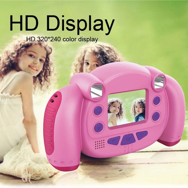 Kc501 3 Million Pixels 2.0 Inch Hd Screen Digital Children Camera Pink Carousel 15