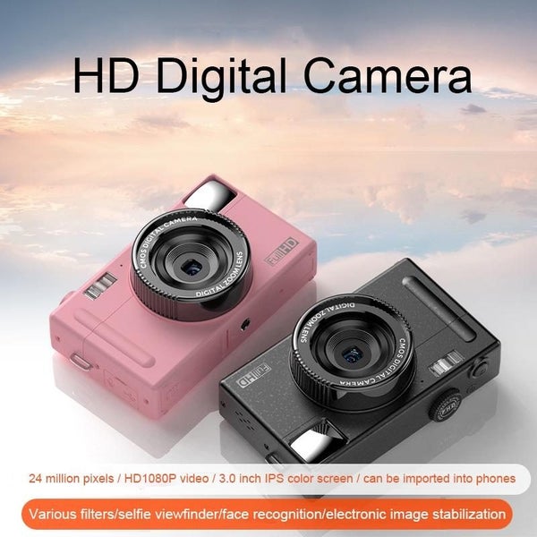 R1 48 Million Hd Pixels 3.0 Inch Screen Children Digital Camera - Pink & Card... Carousel 2