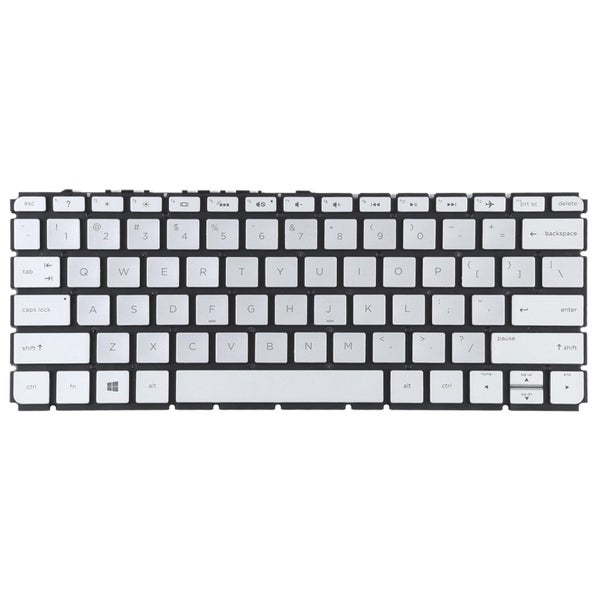 For Hp Envy 13-D 13-D000 13-D100 Us Version Keyboard With Backlight Silver Carousel 2