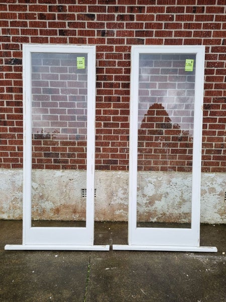 Pair Matching Wooden Wall Panel Windows 760 W x 2160 H [#BLK0040] Carousel 1