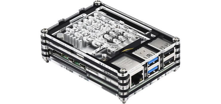 Acrylic Raspberry Pi 5 Case with Cooling Fan Carousel 1