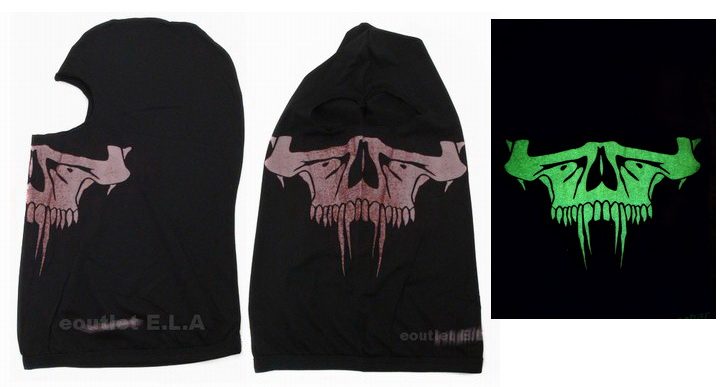 *ON SPECIAL!* Balaclava Skull Hood W/ Glow in the Dark Effect Carousel 1