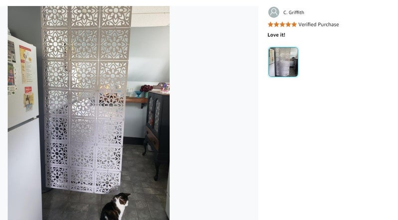 Brand New 8Pcs White Wall Hanging Net curtains Room Divider Panel *Clearance* Carousel 2
