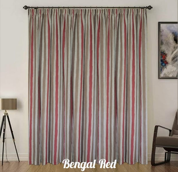Linen-look Curtains with Tripleweave Lining 2.2-3.1m (gathered) x 2.4m Carousel 2