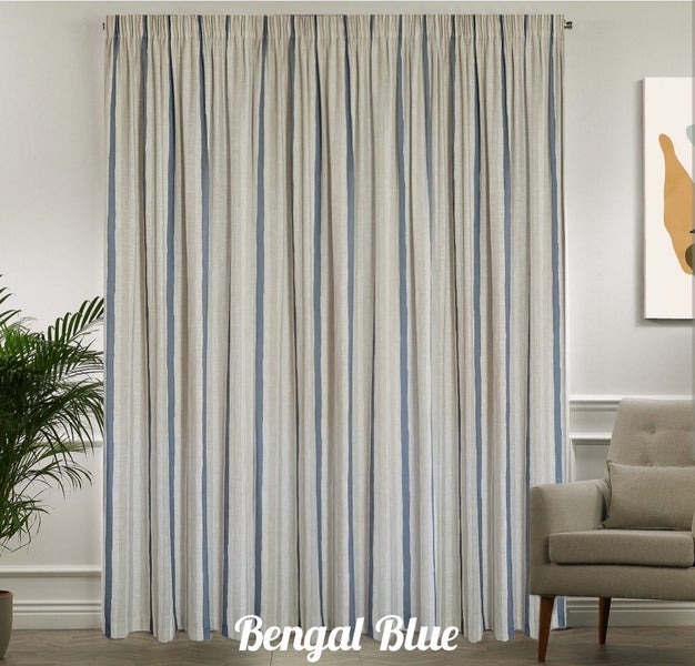 Patterned Curtains with Tripleweave Lining 2.2-3.1m (gathered width) x 2.4m Carousel 1