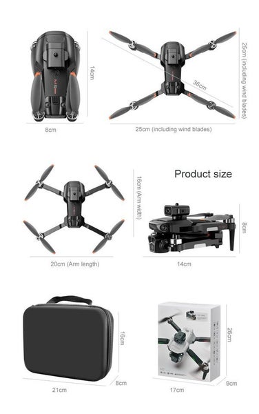 Brushless Motors Obstacle Avoidance Drone Dual Camera WiFi FPV Foldable Altitude Carousel 2