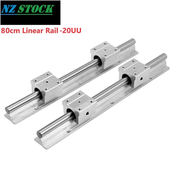 Linear Rail Kit|2*SBR20-80cm Linear Slide Guide Rail with 4SBR20UU Bearing Block Carousel 1