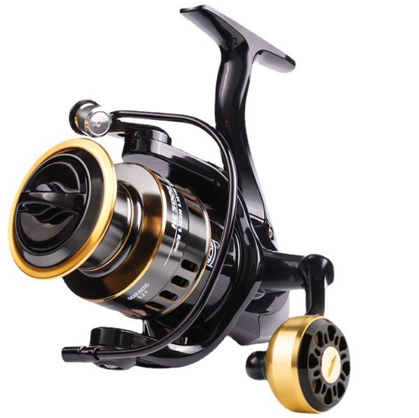 HE7000 Metal Spinning Fishing Reel Left/Right Retrieve 5.2:1 12 Ball Bearings Carousel 4