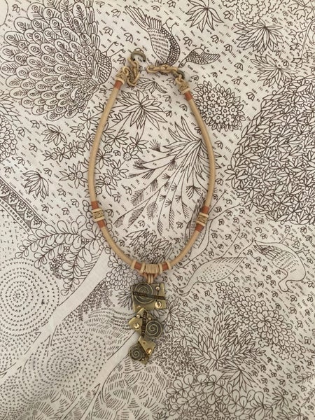 vintage retro funky spiral necklace Carousel 1