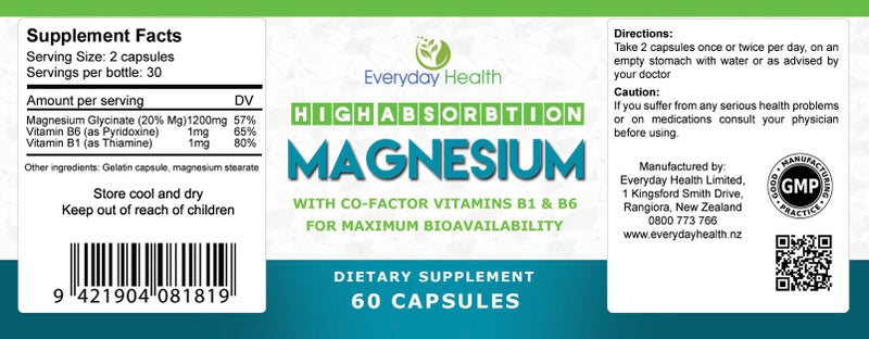 BULK BUY - 3 BOTTLES - MAGNESIUM - HIGH ABSORPTION Carousel 3