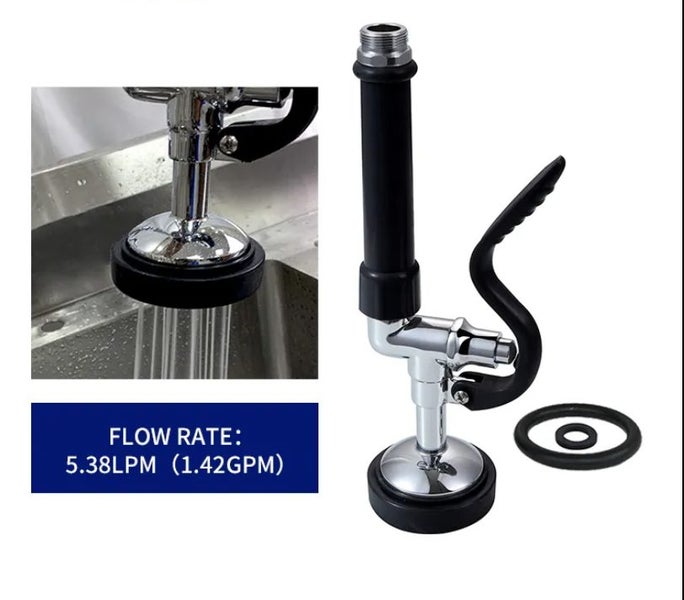 Pull Down Spray Gun Pre-rinse Self-closing Spray Valve With 1.42GPM Flow Rate Carousel 2