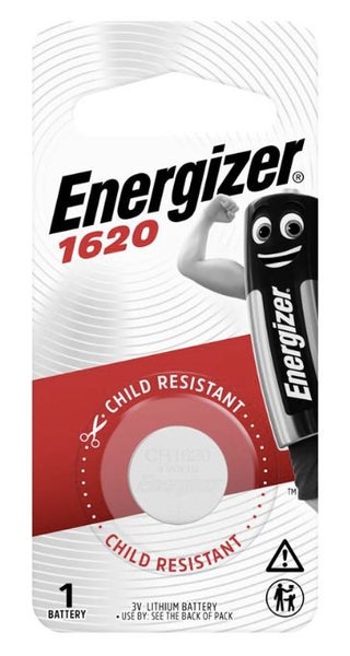 Energizer Lithium Coin Battery CR1620 Carousel 1