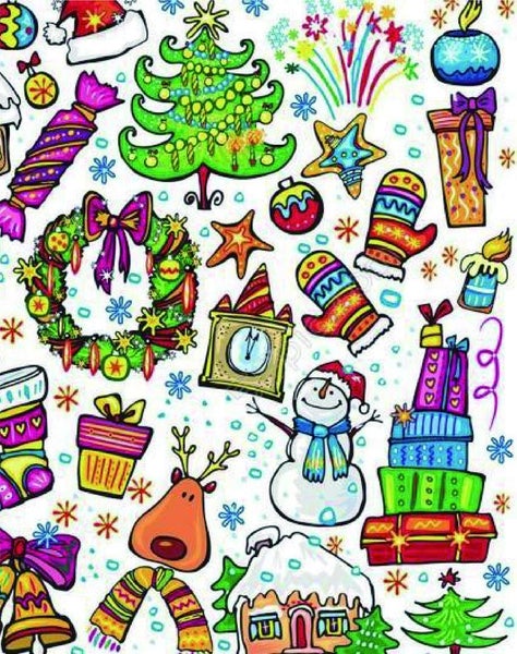 HOT Sell - Digitally Printed Xmas gift socks Carousel 2