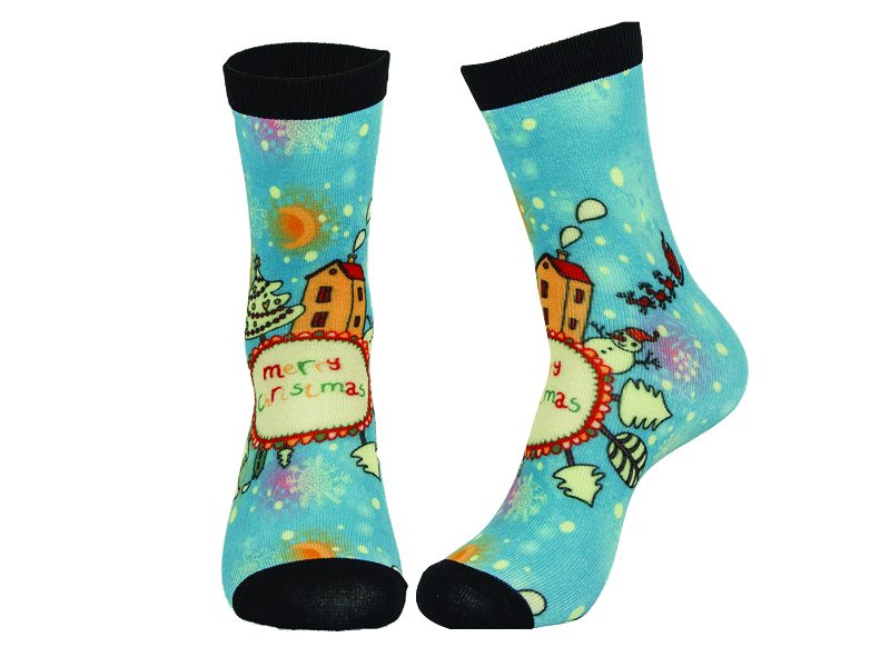Clearance Sell - Digital Printing Xmas gift socks Carousel 1