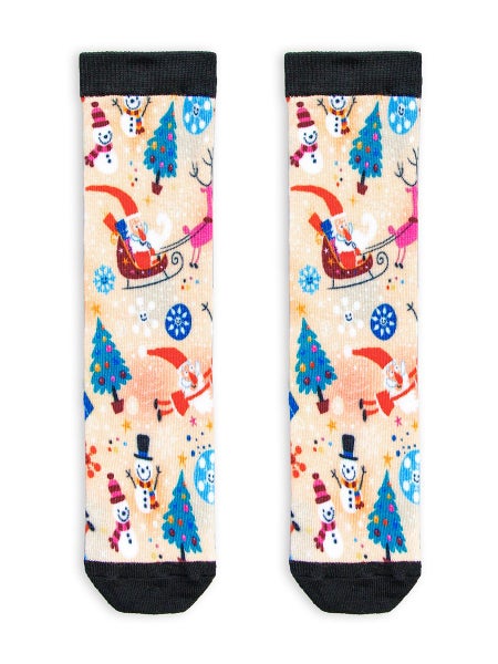 Clearance Sell - Digital Printing Xmas gift socks Carousel 7