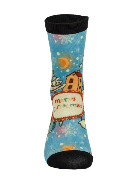Clearance Sell - Digital Printing Xmas gift socks Carousel 6